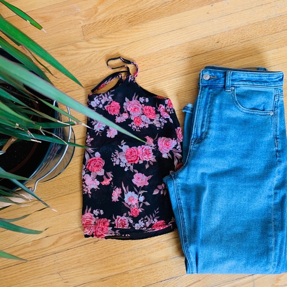 Forever 21 Floral Tank - Picture 1 of 4